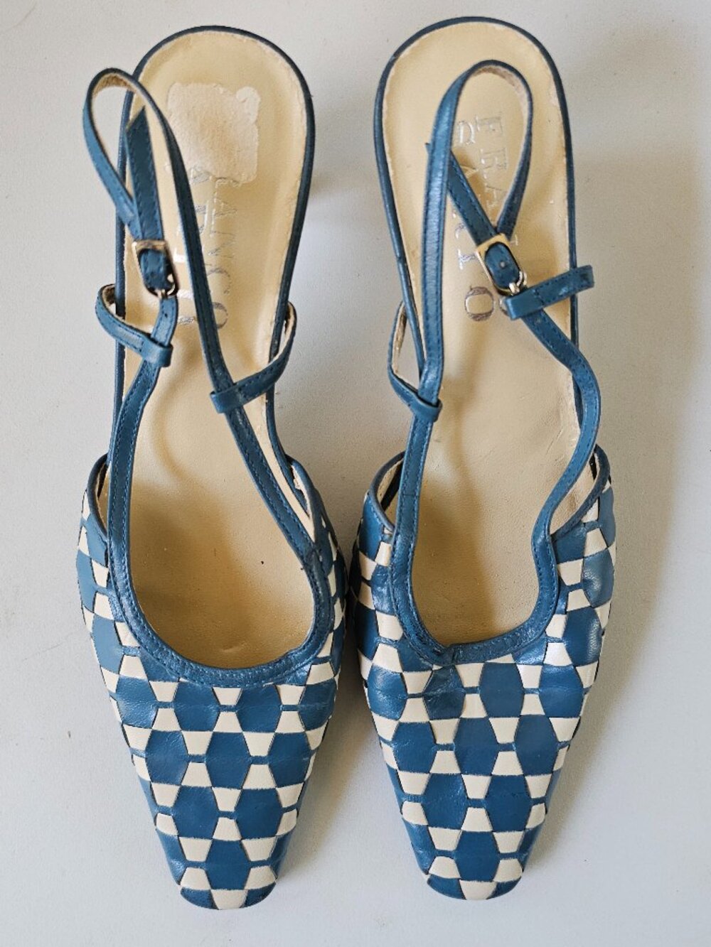 FRANCO SARTO Retro Style Sling Back Heel